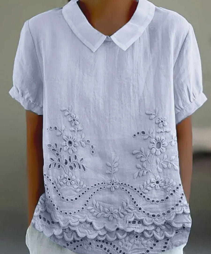 Lily | Cămașă cu Broderie Florală