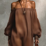 Fenna™ - Salopetă fără bretele cu mâneci