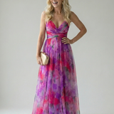 Isel | Rochie Maxi Moale cu Față Înfășurată