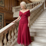 Calen | Rochie Midi Off-Shoulder Fluidă