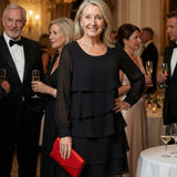 Tímea | Rochie Midi Stratificată Unis