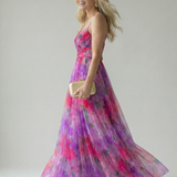 Isel | Rochie Maxi Moale cu Față Înfășurată