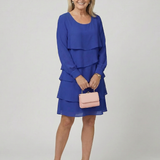 Tímea | Rochie Midi Stratificată Unis