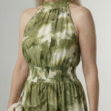 Sylin | Rochie Midi Halter cu Pliuri