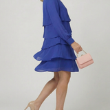 Tímea | Rochie Midi Stratificată Unis