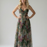 Isel | Rochie Maxi Moale cu Față Înfășurată