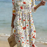 Nicole | Rochie Florală Elegantă