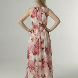 Sylin | Rochie Midi Halter cu Pliuri