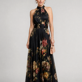 Sior | Rochie Midi Halter cu Imprimeu Floral