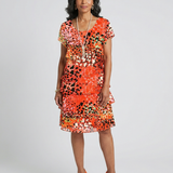 Irén | Rochie Midi Stratificată Multicoloră