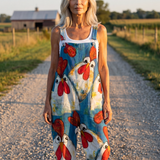 Ilaria | Salopetă cu Motif Jucăuș