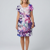 Ágota | Rochie Midi Ușoară cu Print Floral