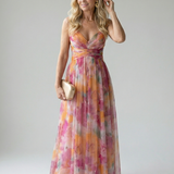 Isel | Rochie Maxi Moale cu Față Înfășurată