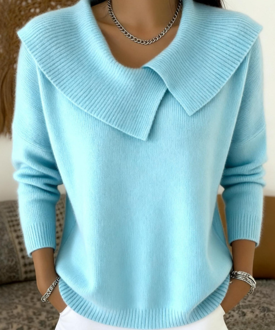 Lucia | Pulover Cald cu Guler Moale