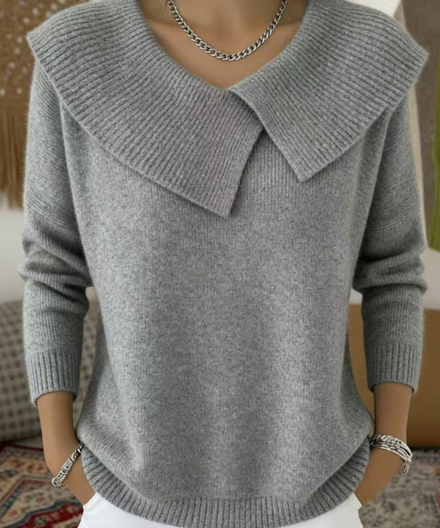 Lucia | Pulover Cald cu Guler Moale