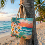 Tropical Vibe Geantă de Plajă Matlasată