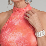 Coraline | Rochie Maxi Halter cu Imprimeu