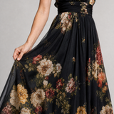 Sior | Rochie Midi Halter cu Imprimeu Floral