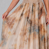 Elavenue | Rochie Maxi Halter cu Talie din Dantelă