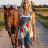 Ilaria | Salopetă cu Motif Jucăuș