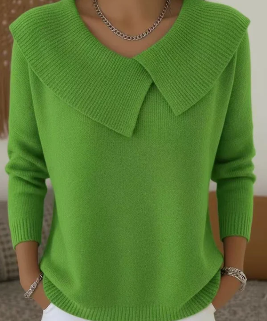 Lucia | Pulover Cald cu Guler Moale