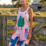 Sanna | Salopetă cu Motif de Cocor