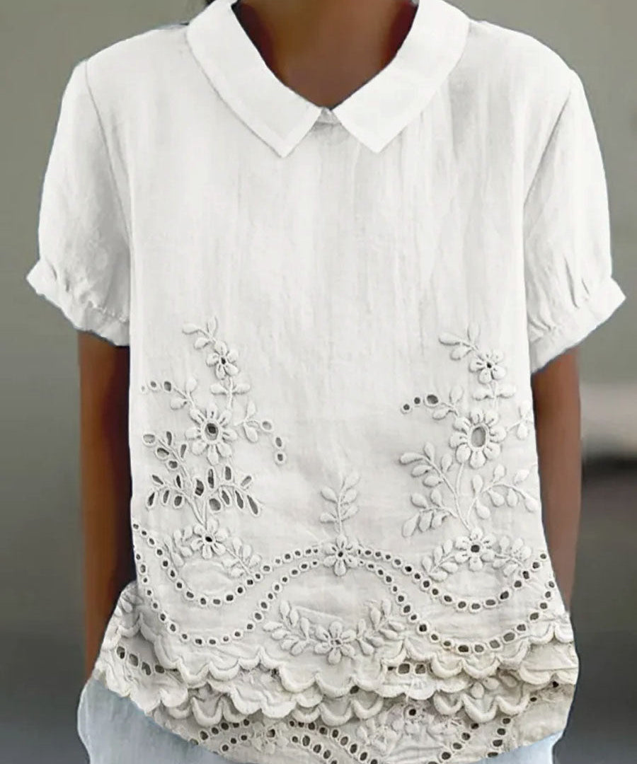 Lily | Cămașă cu Broderie Florală