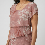 Gréta | Rochie Midi Moale cu Fustă în Straturi