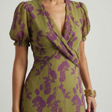 Virel | Rochie Midi Relaxată cu Imprimeu Floral