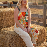 Vesia | Salopetă Florală Relaxată