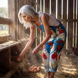 Ilaria | Salopetă cu Motif Jucăuș