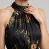 Sior | Rochie Midi Halter cu Imprimeu Floral
