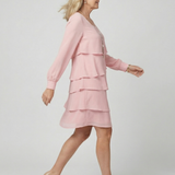 Tímea | Rochie Midi Stratificată Unis