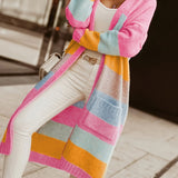 Noemi | Cardigan cu Dungi Pastel