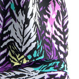 penacho | Set de tankini cu imprimeu de pene care acoperă abdomenul