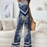 Helen | Set Elegant cu Talie Înaltă și Pantaloni pentru Vară