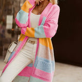 Noemi | Cardigan cu Dungi Pastel