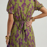 Virel | Rochie Midi Relaxată cu Imprimeu Floral