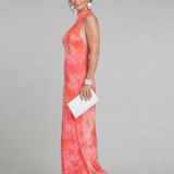Coraline | Rochie Maxi Halter cu Imprimeu