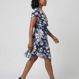 Janka | Rochie Midi Delicată cu Print Floral