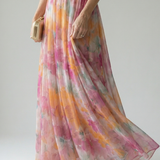 Isel | Rochie Maxi Moale cu Față Înfășurată
