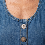 Daria | Salopetă Casual din Denim cu Nasturi