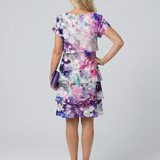 Ágota | Rochie Midi Ușoară cu Print Floral