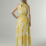 Sylin | Rochie Midi Halter cu Pliuri
