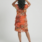 Irén | Rochie Midi Stratificată Multicoloră