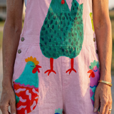 Sanna | Salopetă cu Motif de Cocor