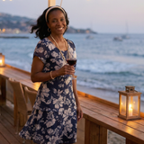 Janka | Rochie Midi Delicată cu Print Floral