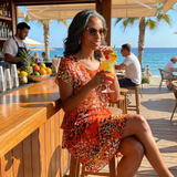 Irén | Rochie Midi Stratificată Multicoloră