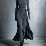 Ilinca | Rochie maxi cu nod lateral