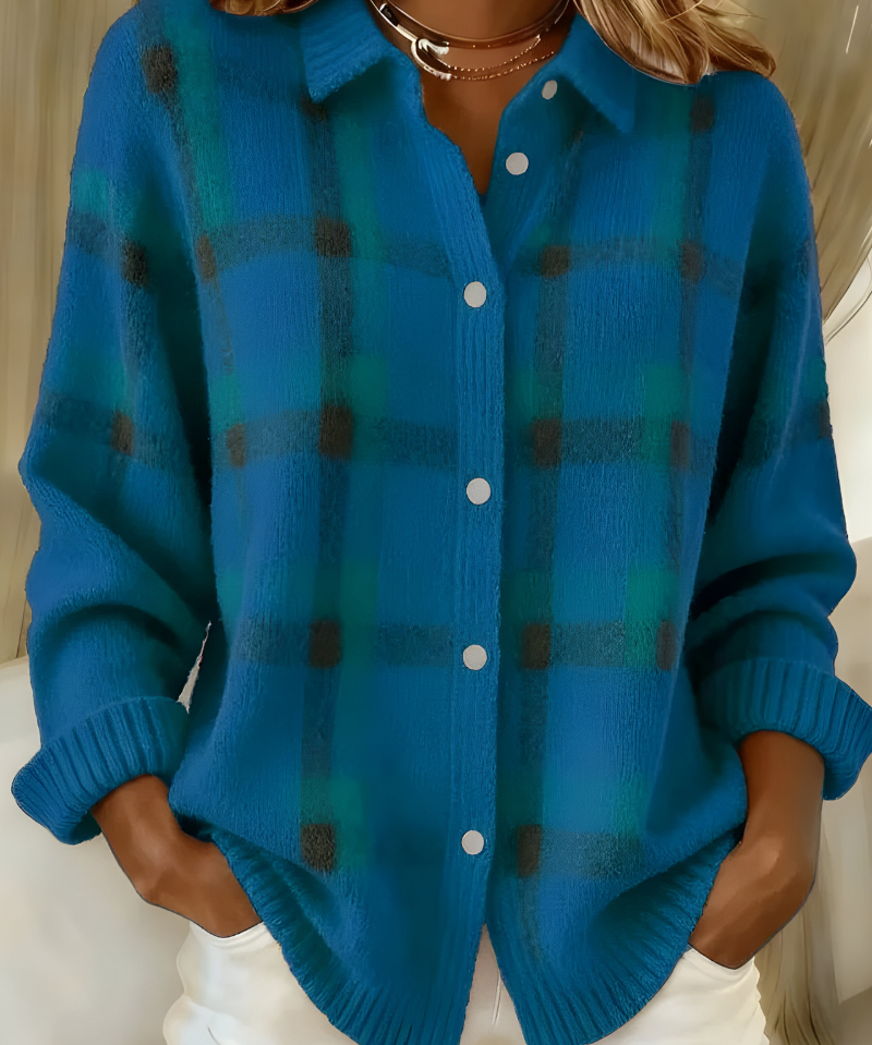 Anna™ | Cardigan cu Model În Carouri din Tricot Moale